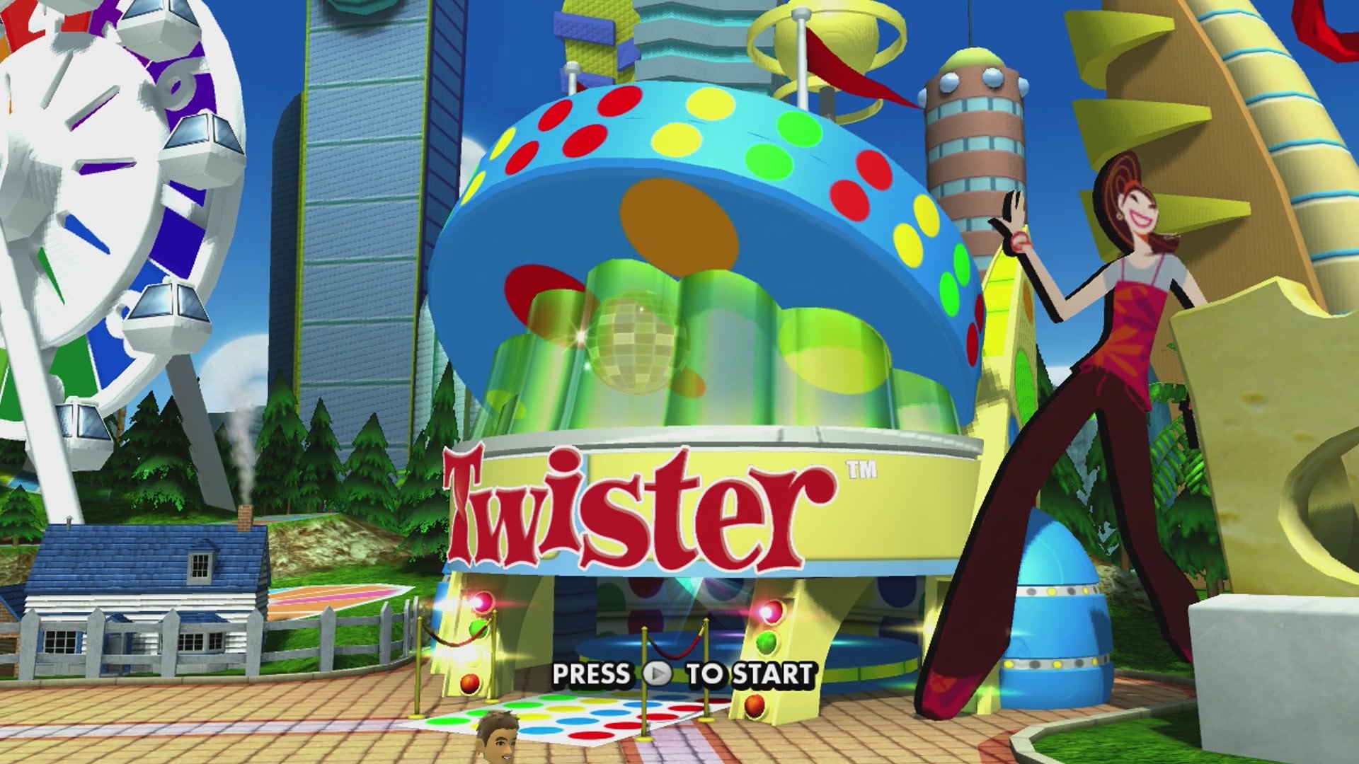 Hasbro Family Game Night 3 title screen for Xbox 360